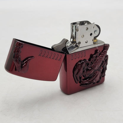 【中古品】【メンズ/レディース】 ZIPPO ジッポ VENOM SCORPION OIL LIGHTER ヴェノム スコーピオン オイルライター 喫煙具 206-250921-as-05-izu カラー：レッド 万代Net店