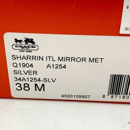 【中古品】【レディース】 COACH コーチ SHARRIN ITL MIRROR MET Q1904 サンダル シューズ 靴 183-230905-ay-18-izu サイズ：38 カラー：シルバー 万代Net店