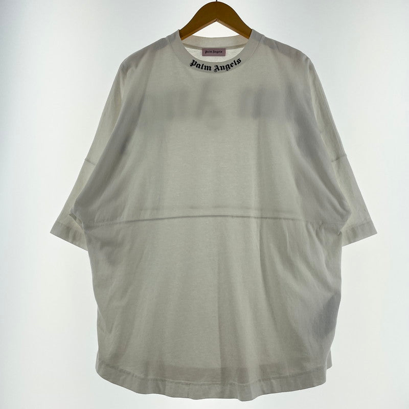 【中古品】【メンズ】 PALMANGELS パームエンジェルス 19SS CREW NECK BACK LOGO TEE PMAA002S19413007 19春夏 クルー ネック バック ロゴ Ｔシャツ 半袖 トップス 141-260630-sa-02-tei サイズ：S カラー：ホワイト 万代Net店