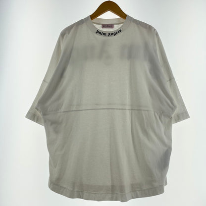 【中古品】【メンズ】 PALMANGELS パームエンジェルス 19SS CREW NECK BACK LOGO TEE PMAA002S19413007 19春夏 クルー ネック バック ロゴ Ｔシャツ 半袖 トップス 141-260630-sa-02-tei サイズ：S カラー：ホワイト 万代Net店