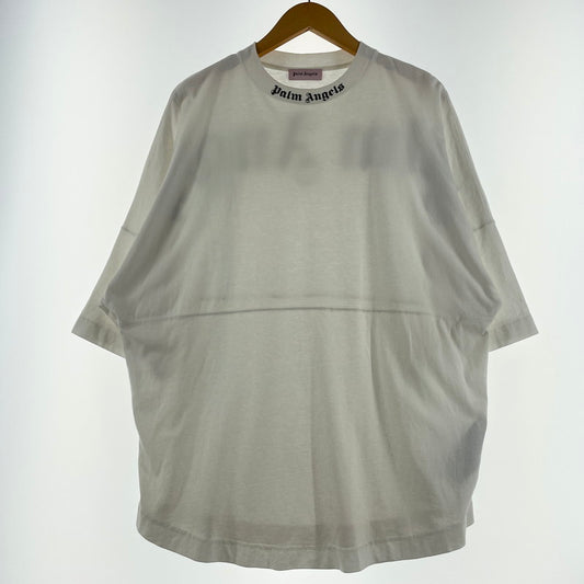 【中古品】【メンズ】 PALMANGELS パームエンジェルス 19SS CREW NECK BACK LOGO TEE PMAA002S19413007 19春夏 クルー ネック バック ロゴ Ｔシャツ 半袖 トップス 141-260630-sa-02-tei サイズ：S カラー：ホワイト 万代Net店