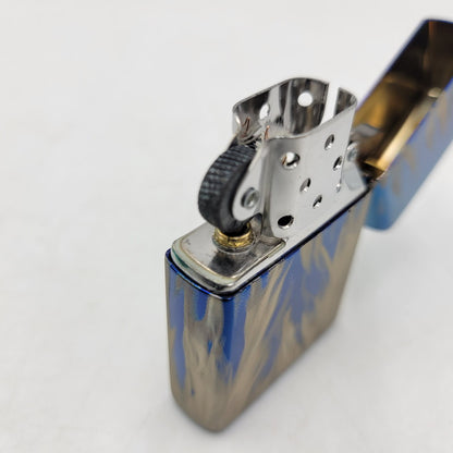 【中古品】【メンズ/レディース】 ZIPPO ジッポ × HARLEY-DAVIDSON ハーレーダビッドソン FLAMES SAPPHIRE OIL LIGHTER オイルライター 喫煙具 206-250921-as-06-izu カラー：ブルー系 万代Net店