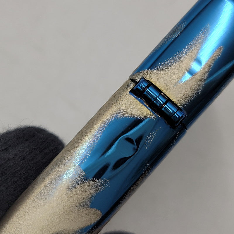 【中古品】【メンズ/レディース】 ZIPPO ジッポ × HARLEY-DAVIDSON ハーレーダビッドソン FLAMES SAPPHIRE OIL LIGHTER オイルライター 喫煙具 206-250921-as-06-izu カラー：ブルー系 万代Net店