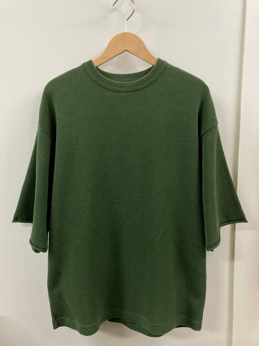 【中古品】【メンズ】 crepuscule クレプスキュール CREW NECK SS T-SHIRT 1801‐025 クルーネック 半袖 Ｔシャツ メンズ トップス 厚手 140-250822-em-04-min サイズ：F カラー：モスグリーン 万代Net店