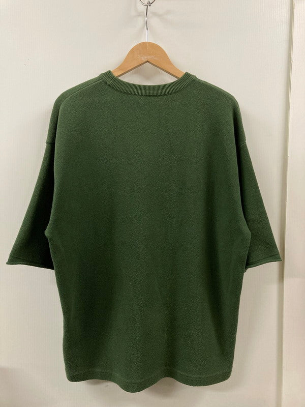 【中古品】【メンズ】 crepuscule クレプスキュール CREW NECK SS T-SHIRT 1801‐025 クルーネック 半袖 Ｔシャツ メンズ トップス 厚手 140-250822-em-04-min サイズ：F カラー：モスグリーン 万代Net店
