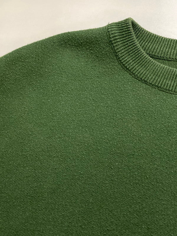 【中古品】【メンズ】 crepuscule クレプスキュール CREW NECK SS T-SHIRT 1801‐025 クルーネック 半袖 Ｔシャツ メンズ トップス 厚手 140-250822-em-04-min サイズ：F カラー：モスグリーン 万代Net店