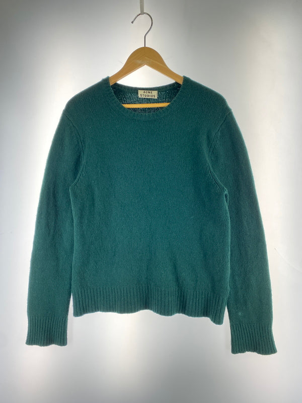 【中古品】【メンズ】 ACNE STUDIOS アクネストゥディオズ CHET AW13 WOOL SWEATER チェット エーダブリュー13 ウール セーター メンズ ニット トップス 141-261005-em-02-min サイズ：XS カラー：グリーン 万代Net店