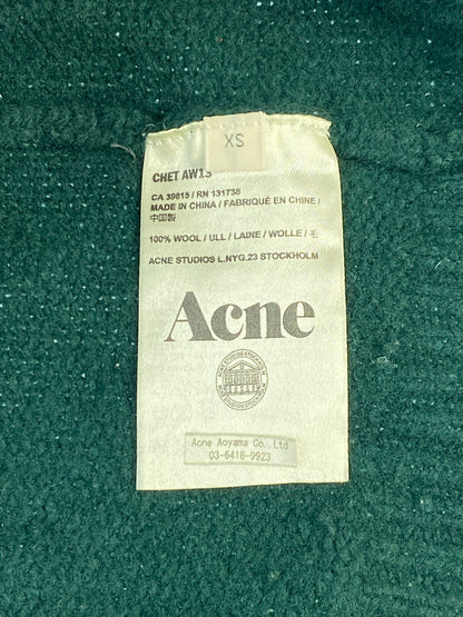 【中古品】【メンズ】 ACNE STUDIOS アクネストゥディオズ CHET AW13 WOOL SWEATER チェット エーダブリュー13 ウール セーター メンズ ニット トップス 141-261005-em-02-min サイズ：XS カラー：グリーン 万代Net店
