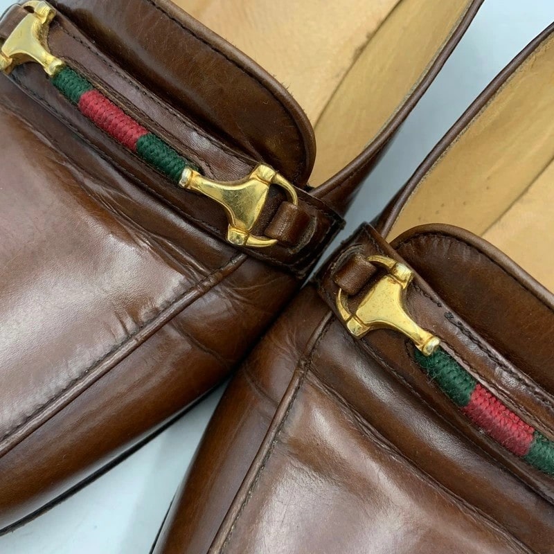 【中古品】【レディース】 GUCCI グッチ レザーパンプス 183-240201-mk-07-izu サイズ：35 1/2 カラー：ブラウン 万代Net店