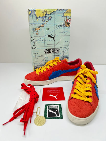 【中古品】【メンズ】 PUMA プーマ × ONE PIECE BUGGY 別注 コラボ SUEDE 396520-01 スウェード ワンピース バギー スニーカー 靴 162-260822-YS-12-hon サイズ：28 カラー：For All Time Red-Ultra Blue 万代Net店