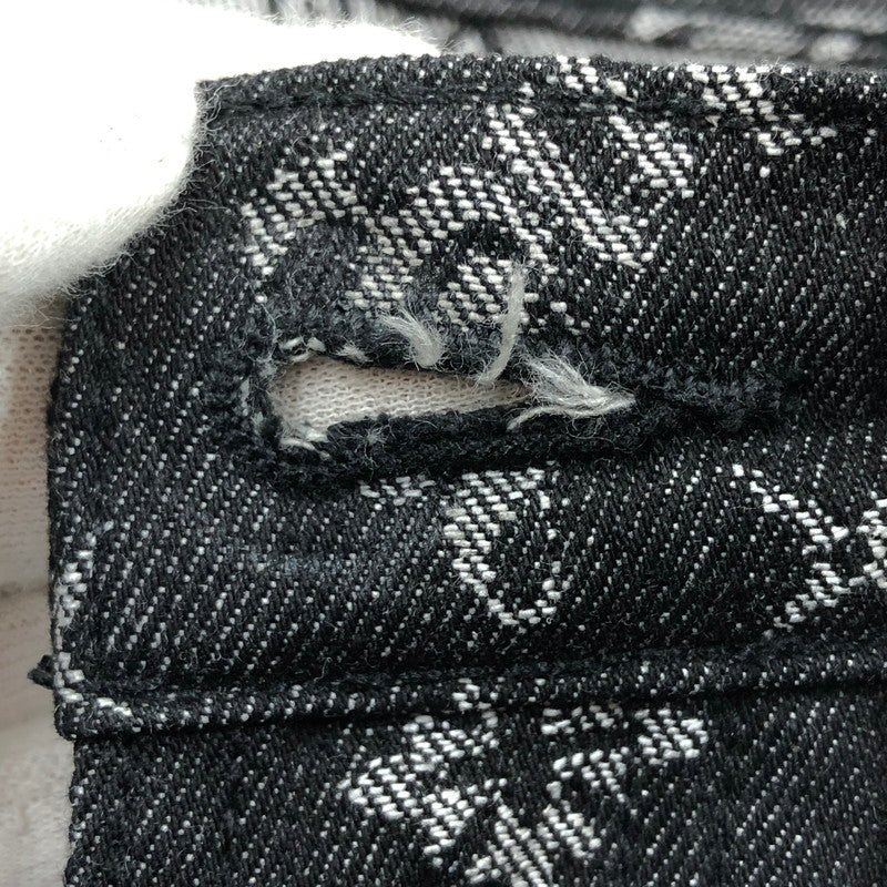 【中古品】【メンズ】 SUPPLIER サプライヤー MONOGRAM DENIM PANTS モノグラム デニムパンツ ボトムス 153-260502-hn-07-fur サイズ：S カラー：ブラック 万代Net店