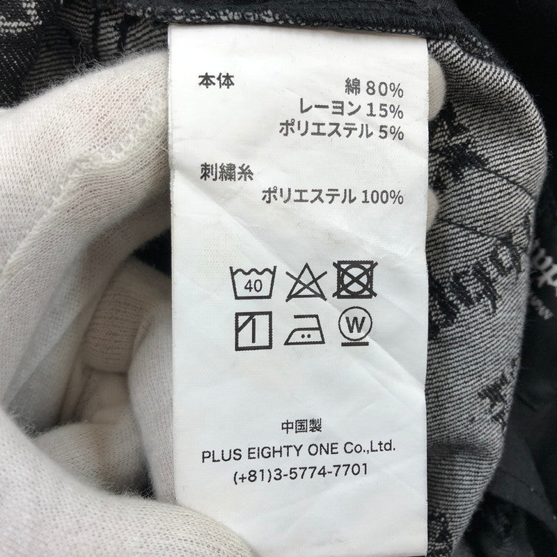 【中古品】【メンズ】 SUPPLIER サプライヤー MONOGRAM DENIM PANTS モノグラム デニムパンツ ボトムス 153-260502-hn-07-fur サイズ：S カラー：ブラック 万代Net店
