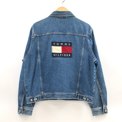 【中古品】【メンズ】 TOMMY JEANS トミージーンズ DENIM JACKET デニムジャケット Gジャン アウター 147-261014-hn-05-fur サイズ：M カラー：インディゴ 万代Net店