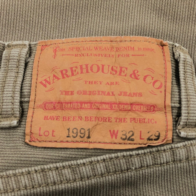【中古品】【メンズ】 WAREHOUSE ウエアハウス × BEAMS PLUS ビームスプラス LOT1991 セコハンピケ パンツ ボトムス 156-260205-hn-05-fur サイズ：W32 L29 カラー：カーキ 万代Net店