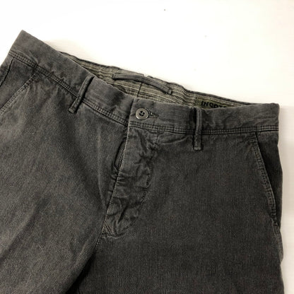 【中古品】【メンズ】  インコテックススラックス INCOTEX SLACKS 16S100 40592 909/100型 ウォッシュドストレッチコットン スリムフィットテーパードパンツ ボトムス 152-240914-rk-20-tei サイズ：30 カラー：チャコールグレー 万代Net店