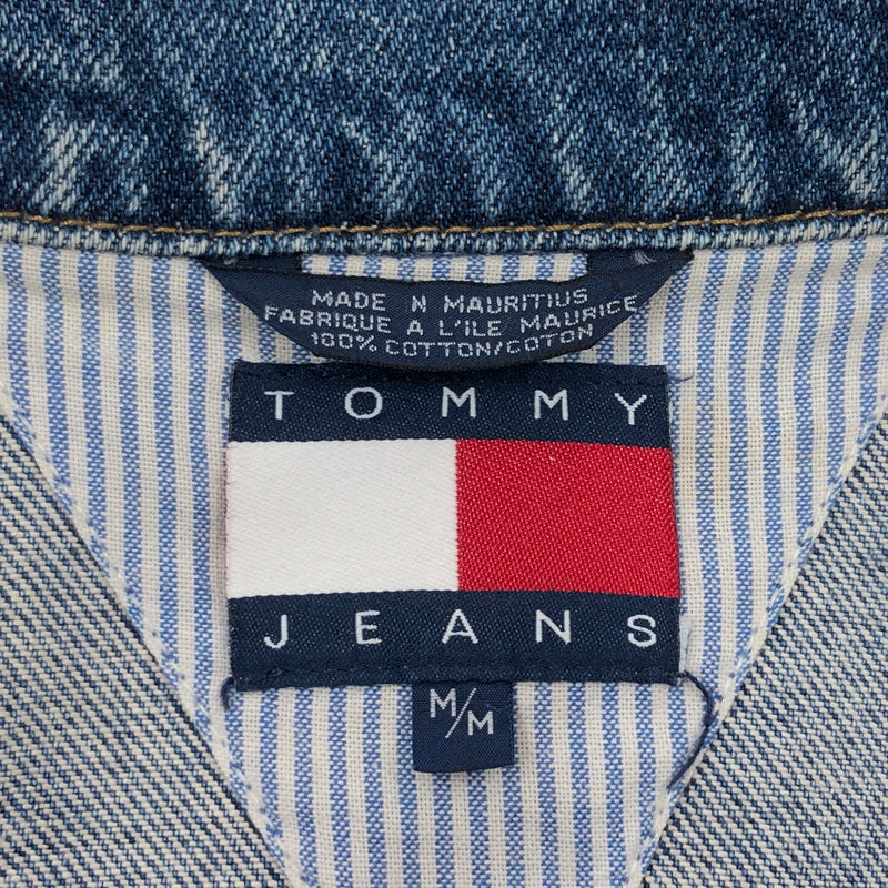 【中古品】【メンズ】 TOMMY JEANS トミージーンズ DENIM JACKET デニムジャケット Gジャン アウター 147-261014-hn-05-fur サイズ：M カラー：インディゴ 万代Net店