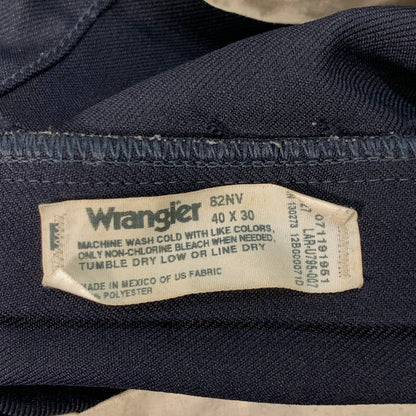 【中古品】【メンズ】 Wrangler ラングラー ワークパンツ ボトムス ブランド 古着 156-260215-gm-10-fuz サイズ：40×30 カラー：ネイビー 万代Net店