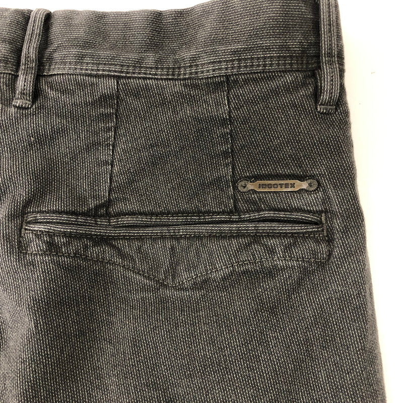 【中古品】【メンズ】  インコテックススラックス INCOTEX SLACKS 16S100 40592 909/100型 ウォッシュドストレッチコットン スリムフィットテーパードパンツ ボトムス 152-240914-rk-20-tei サイズ：30 カラー：チャコールグレー 万代Net店