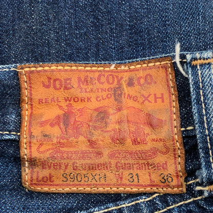 【ジャンク品】【メンズ】 JOE McCOY ジョーマッコイ STRAIGHT DENIM S905XH ストレート デニムパンツ ボトムス 156-260205-hn-06-fur サイズ：W31 L36 カラー：インディゴ 万代Net店