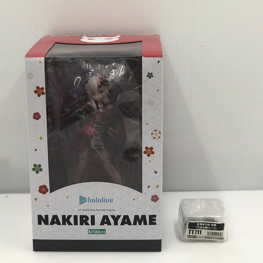 【中古美品】 コトブキヤ ホロライブプロダクション 百鬼あやめ 1/7スケール フィギュア コトブキヤショップ購入特典 にぱぁ顔パーツ TT711 付き 開封済み 053-261006-ti-10-tag 万代Net店
