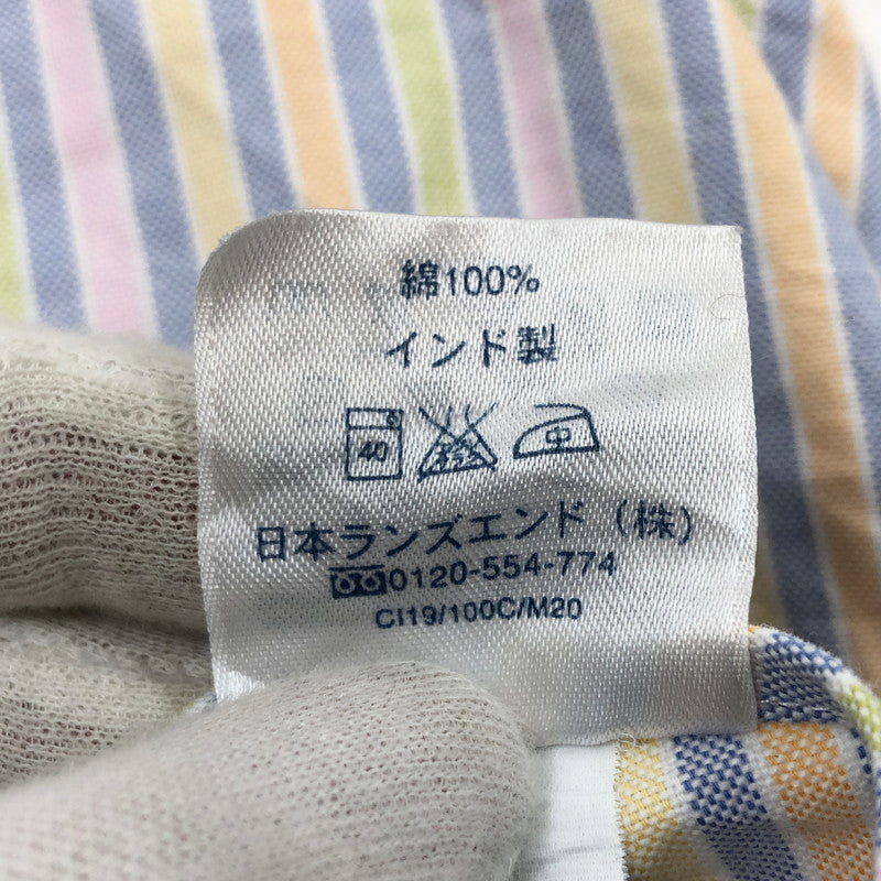 【中古品】【メンズ】 LANDS END ランズエンド L/S BD STRIPE SHIRT 長袖 ボタンダウン ストライプシャツ カジュアルシャツ トップス 146-260502-hn-09-fur サイズ：36 カラー：マルチカラー 万代Net店
