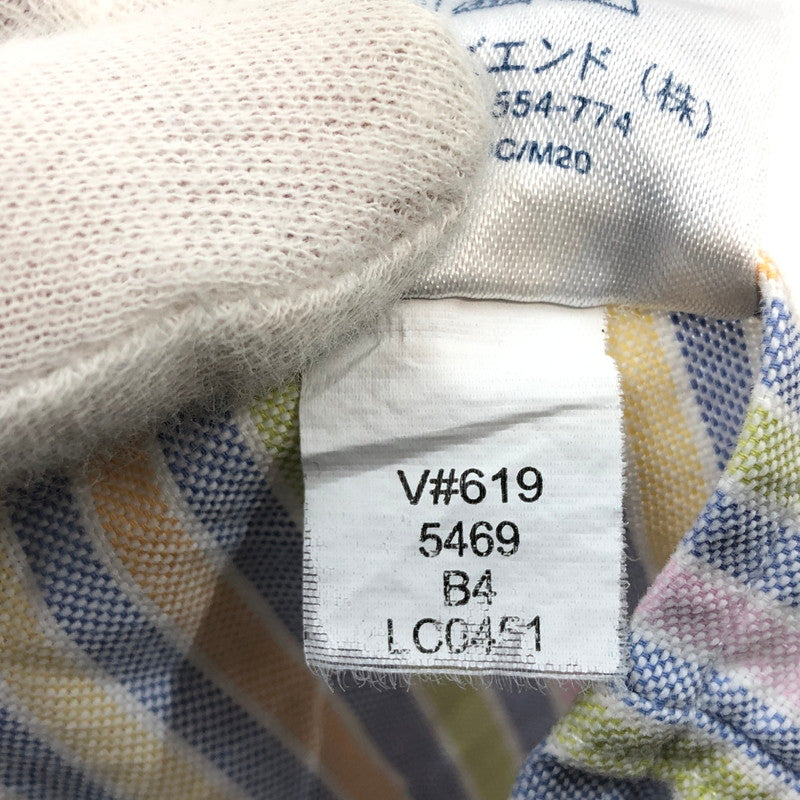 【中古品】【メンズ】 LANDS END ランズエンド L/S BD STRIPE SHIRT 長袖 ボタンダウン ストライプシャツ カジュアルシャツ トップス 146-260502-hn-09-fur サイズ：36 カラー：マルチカラー 万代Net店