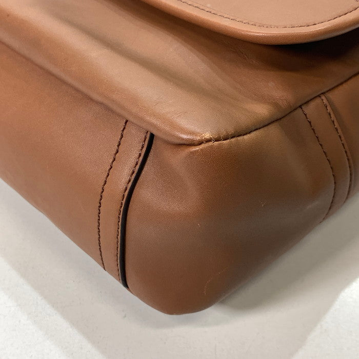 【中古品】【レディース】 COACH コーチ F70663 LEXINGTON LEATHER MAP BAG レザーショルダーバッグ ブランド カバン 180-260214-gm-25-fuz カラー：ブラウン 万代Net店