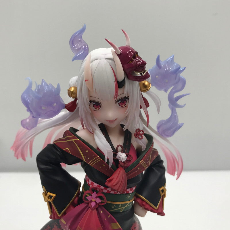 【中古美品】 コトブキヤ ホロライブプロダクション 百鬼あやめ 1/7スケール フィギュア コトブキヤショップ購入特典 にぱぁ顔パーツ TT711 付き 開封済み 053-261006-ti-10-tag 万代Net店