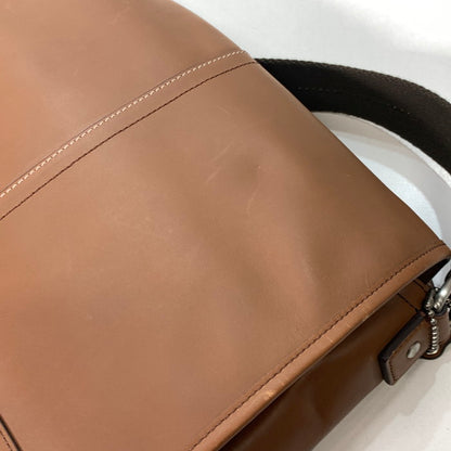 【中古品】【レディース】 COACH コーチ F70663 LEXINGTON LEATHER MAP BAG レザーショルダーバッグ ブランド カバン 180-260214-gm-25-fuz カラー：ブラウン 万代Net店