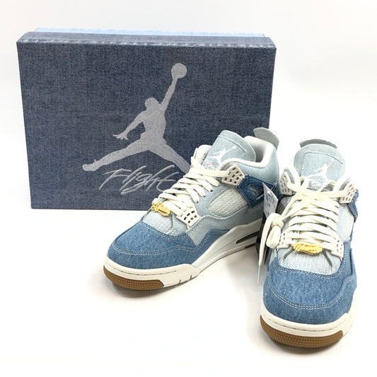 【中古美品】【メンズ】 NIKE ナイキ WOMEN'S AIR JORDAN 4 DENIM "WORN BLUE" IB6716-100 ウィメンズ エアジョーダン4 デニム ウォーンブルー スニーカー シューズ 靴 160-261014-hn-09-fur サイズ：27.5cm US10.5 カラー：ブルー/ホワイト 万代Net店