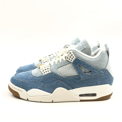 【中古美品】【メンズ】 NIKE ナイキ WOMEN'S AIR JORDAN 4 DENIM "WORN BLUE" IB6716-100 ウィメンズ エアジョーダン4 デニム ウォーンブルー スニーカー シューズ 靴 160-261014-hn-09-fur サイズ：27.5cm US10.5 カラー：ブルー/ホワイト 万代Net店