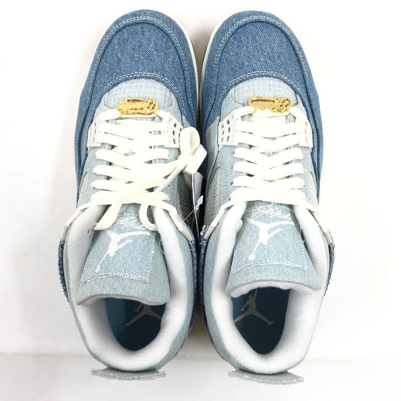 【中古美品】【メンズ】 NIKE ナイキ WOMEN'S AIR JORDAN 4 DENIM "WORN BLUE" IB6716-100 ウィメンズ エアジョーダン4 デニム ウォーンブルー スニーカー シューズ 靴 160-261014-hn-09-fur サイズ：27.5cm US10.5 カラー：ブルー/ホワイト 万代Net店