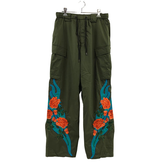 【中古品】【メンズ/レディース】 GALFY ガルフィー NYLON CARGO PANTS 103012 ナイロンカーゴパンツ 刺繡 ボトムス 153-260503-hn-02-fur サイズ：中型犬(L) カラー：オリーブ系 万代Net店