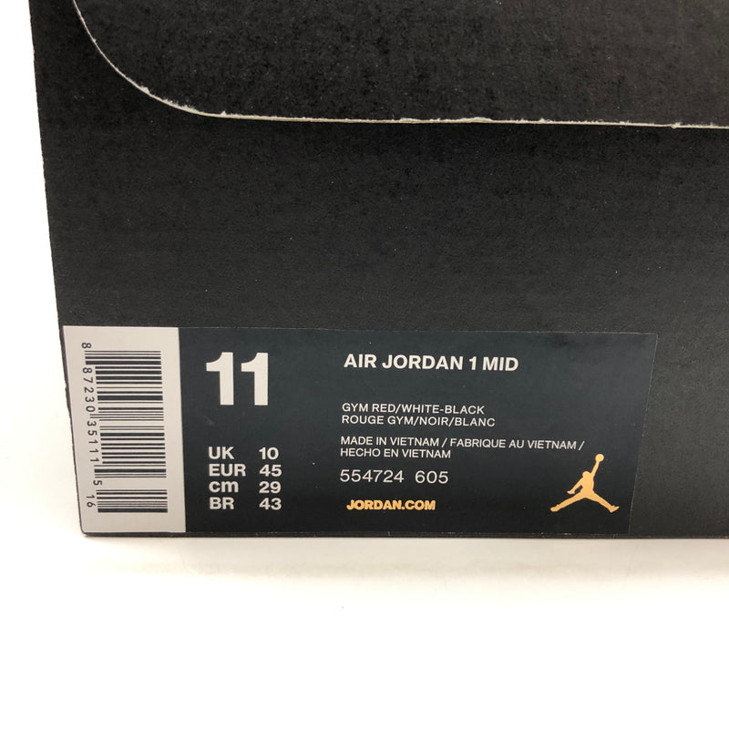 【中古美品】【メンズ】 NIKE ナイキ AIR JORDAN 1 MID "CHICAGO" 554724-605 エアジョーダン1 ミッド シカゴ スニーカー シューズ 靴 160-261014-hn-11-fur サイズ：29.0cm US11 カラー：レッド/ホワイト/ブラック 万代Net店