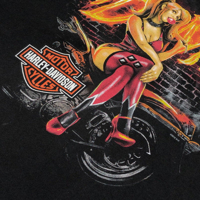 【中古品】【メンズ】 HARLEY DAVIDSON ハーレーダビッドソン c2018 ”HDMC”TEE 半袖Tシャツ トップス 146-260503-hn-03-fur サイズ：3XL カラー：ブラック 万代Net店