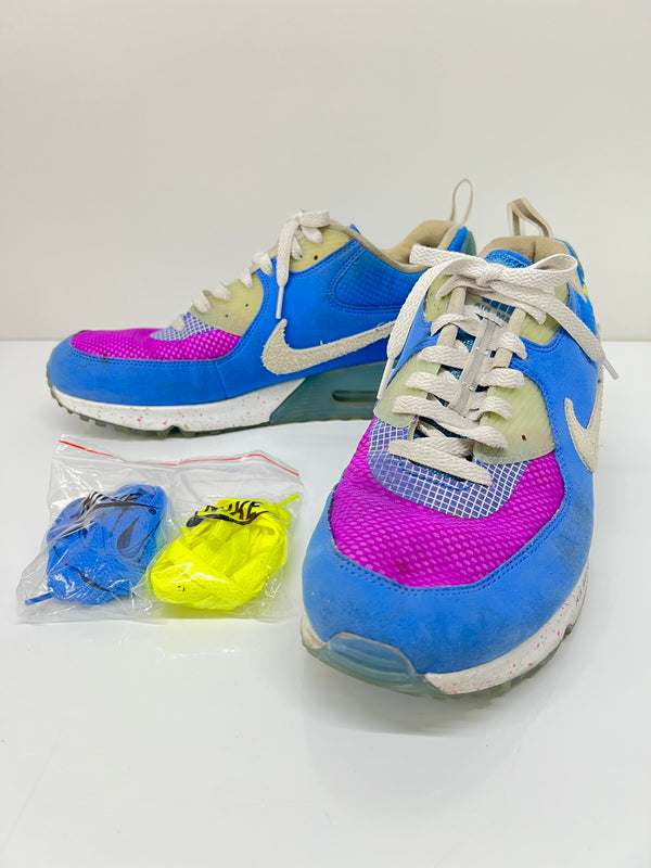 【現状渡し品】【メンズ】 NIKE ナイキ × UNDEFEATED アンディフィーテッド 別注 コラボ AIR MAX 90 CQ2289-400 エアマックス90 スニーカー 靴 166-260822-YS-17-hon サイズ：29 カラー：PACIFIC BLUE/VAST GREY 万代Net店