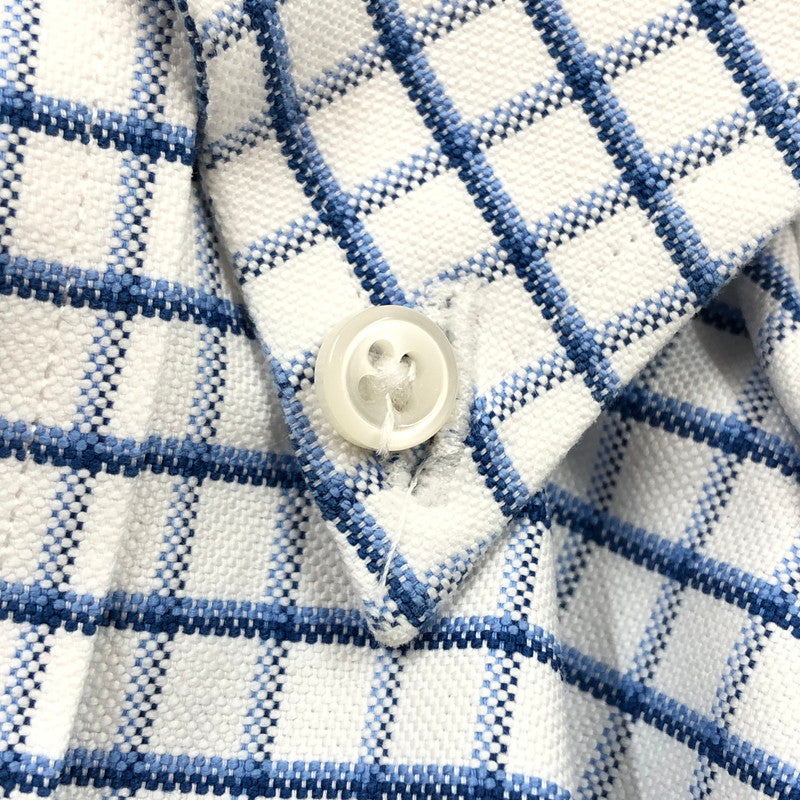 【中古品】【メンズ】 L.L.BEAN エルエルビーン L/S BD CHECK SHIRT ボタンダウン 長袖チェックシャツ カジュアルシャツ トップス 144-260503-hn-04-fur サイズ：15-33 カラー：ホワイト/ブルー系 万代Net店