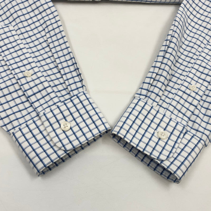【中古品】【メンズ】 L.L.BEAN エルエルビーン L/S BD CHECK SHIRT ボタンダウン 長袖チェックシャツ カジュアルシャツ トップス 144-260503-hn-04-fur サイズ：15-33 カラー：ホワイト/ブルー系 万代Net店