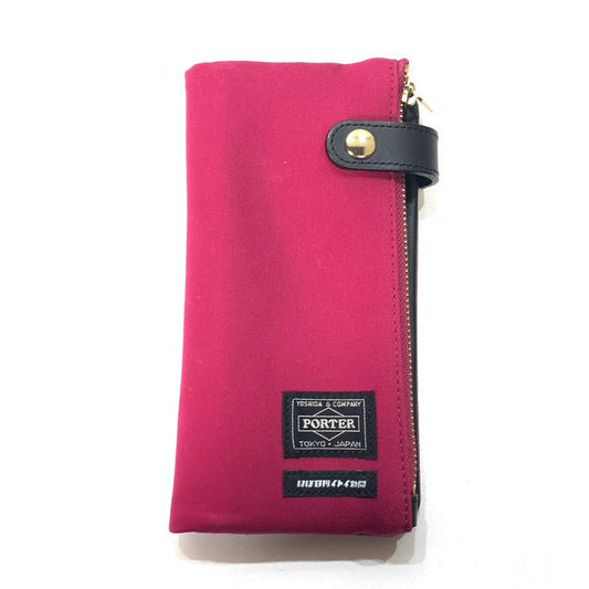 【中古品】【メンズ】 PORTER ポーター 長財布 ブランド ウォレット 200-260214-gm-32-fuz カラー：ワインレッド 万代Net店