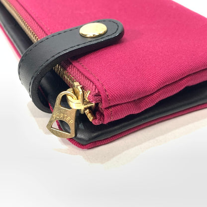 【中古品】【メンズ】 PORTER ポーター 長財布 ブランド ウォレット 200-260214-gm-32-fuz カラー：ワインレッド 万代Net店
