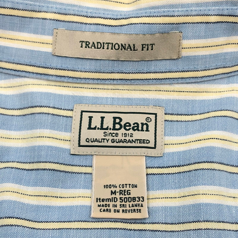【中古品】【メンズ】 L.L.BEAN エルエルビーン L/S BD STRIPE SHIRT 500833 ボタンダウン 長袖ストライプシャツ カジュアルシャツ トップス 144-260503-hn-05-fur サイズ：M カラー：ブルー系 万代Net店