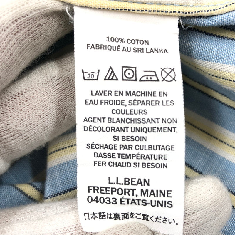 【中古品】【メンズ】 L.L.BEAN エルエルビーン L/S BD STRIPE SHIRT 500833 ボタンダウン 長袖ストライプシャツ カジュアルシャツ トップス 144-260503-hn-05-fur サイズ：M カラー：ブルー系 万代Net店