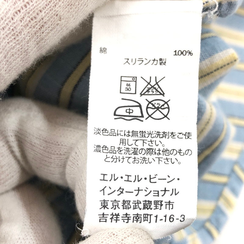 【中古品】【メンズ】 L.L.BEAN エルエルビーン L/S BD STRIPE SHIRT 500833 ボタンダウン 長袖ストライプシャツ カジュアルシャツ トップス 144-260503-hn-05-fur サイズ：M カラー：ブルー系 万代Net店