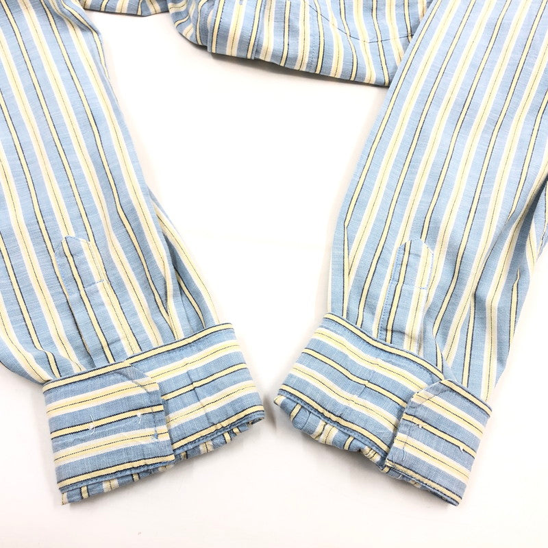 【中古品】【メンズ】 L.L.BEAN エルエルビーン L/S BD STRIPE SHIRT 500833 ボタンダウン 長袖ストライプシャツ カジュアルシャツ トップス 144-260503-hn-05-fur サイズ：M カラー：ブルー系 万代Net店