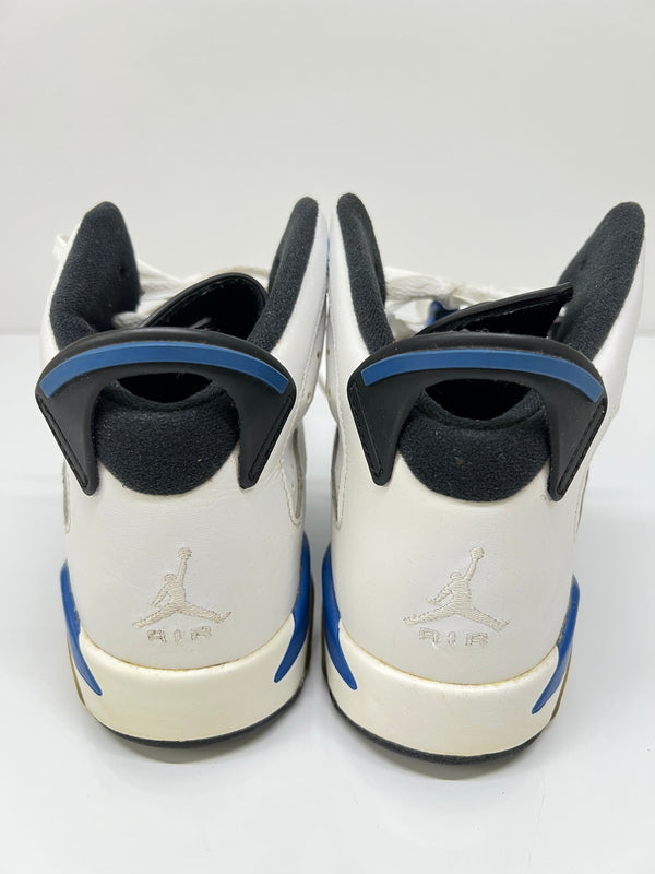 【中古品】【レディース】 NIKE ナイキ AIR JORDAN 6 RETRO BG SPORT BLUE 384665-107 エアジョーダン6 レトロ BG スポーツブルー スニーカー 靴 166-260822-YS-20-hon サイズ：24 カラー：ホワイト 万代Net店