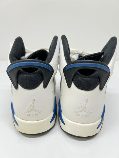 【中古品】【レディース】 NIKE ナイキ AIR JORDAN 6 RETRO BG SPORT BLUE 384665-107 エアジョーダン6 レトロ BG スポーツブルー スニーカー 靴 166-260822-YS-20-hon サイズ：24 カラー：ホワイト 万代Net店
