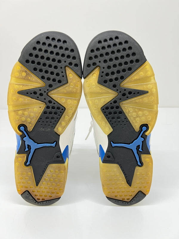 【中古品】【レディース】 NIKE ナイキ AIR JORDAN 6 RETRO BG SPORT BLUE 384665-107 エアジョーダン6 レトロ BG スポーツブルー スニーカー 靴 166-260822-YS-20-hon サイズ：24 カラー：ホワイト 万代Net店
