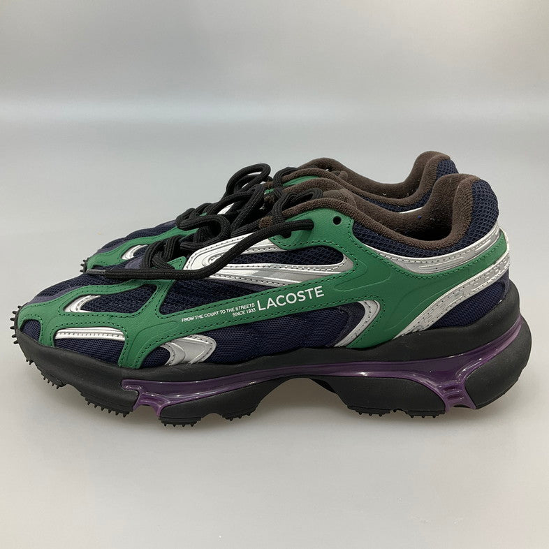 【中古品】【メンズ】 LACOSTE ラコステ スニーカー L003 2K24 1 SMA 箱無し 本体のみ 162-260429-SS-13-iwa サイズ：26.5cm カラー：グリーン ネイビー 万代Net店