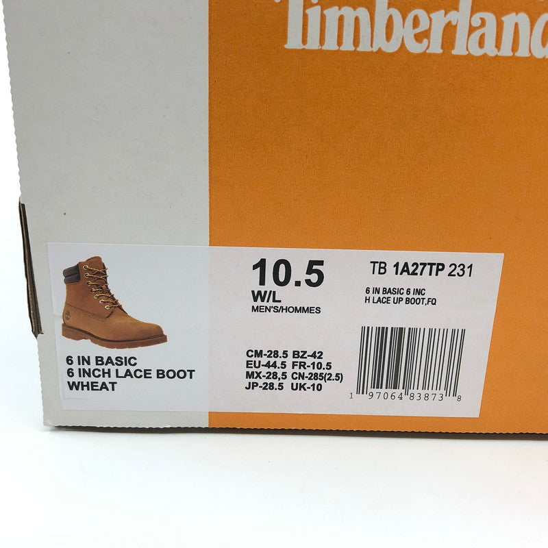【中古品】【メンズ】 TIMBERLAND ティンバーランド 6-INCH WATER RESISTANT BOOTS TB1A27TP231 6インチ ウォーターレジスタントブーツ シューズ 靴 164-260503-hn-08-fur サイズ：28.5cm US10.5W カラー：ブラウン 万代Net店