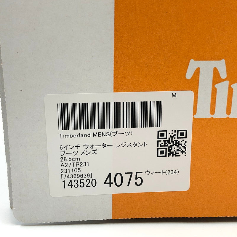 【中古品】【メンズ】 TIMBERLAND ティンバーランド 6-INCH WATER RESISTANT BOOTS TB1A27TP231 6インチ ウォーターレジスタントブーツ シューズ 靴 164-260503-hn-08-fur サイズ：28.5cm US10.5W カラー：ブラウン 万代Net店